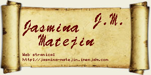 Jasmina Matejin vizit kartica